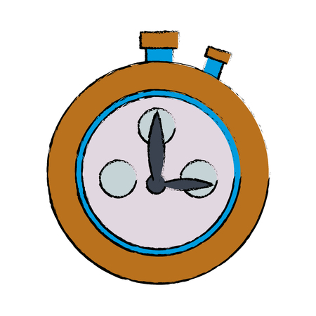 stopwatch school subject sign simple icon on background vector illustrationのイラスト素材