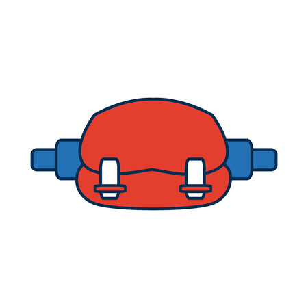 Waist sport bag accessory sign vector illustrationのイラスト素材