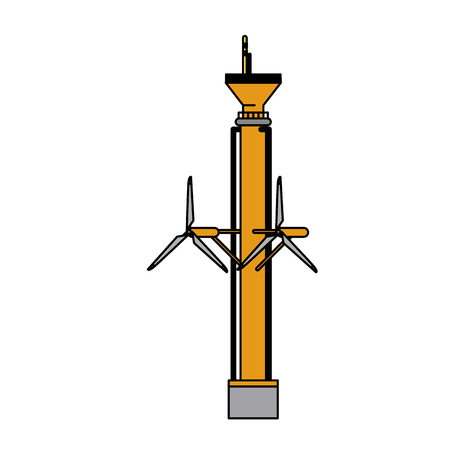 tidal power plant icon image vector illustration designのイラスト素材