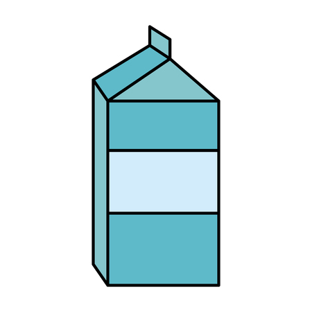 blank label milk carton icon image vector illustration designのイラスト素材