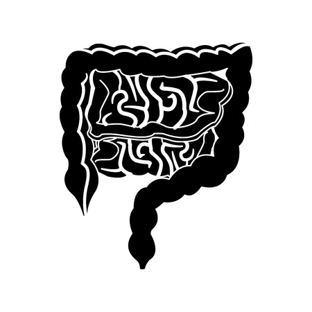 intestine icon image vector illustration designのイラスト素材