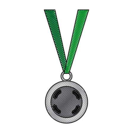 medal sport award game competition vector illustrationのイラスト素材