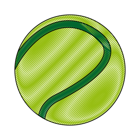 sport tennis ball equipment game image vector illustrationのイラスト素材