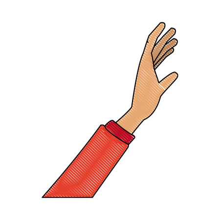 hand people gesture catch concept vector illustrationのイラスト素材