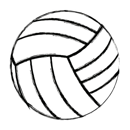 volleyball ball sports activity play competition tournament vector illustrationのイラスト素材