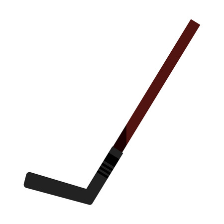 Ice hockey stick sport equipment fiber vector illustration.のイラスト素材