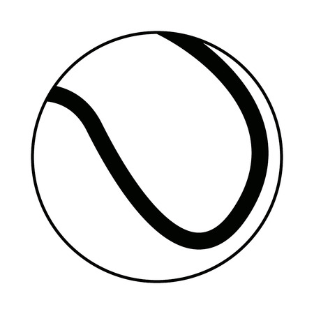 A sport tennis ball equipment game image vector illustration.のイラスト素材