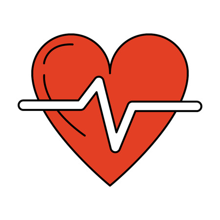 heart cardiogram icon image vector illustration designのイラスト素材
