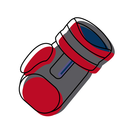 boxing glove sport combat fight champion vector illustrationのイラスト素材