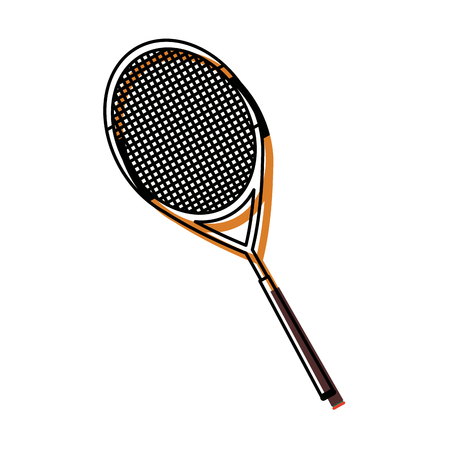 tennis racket equipment activity sport vector illustrationのイラスト素材