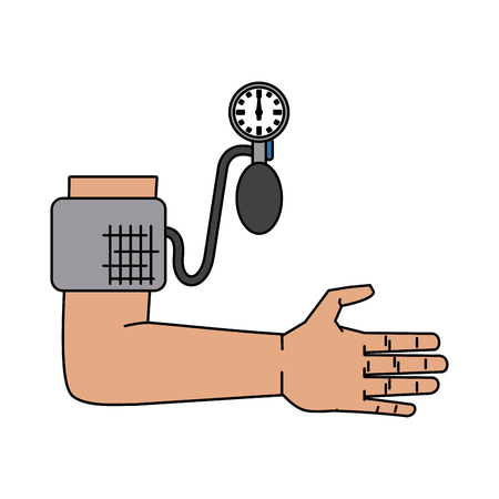 blood pressure measuring device healthcare related icon image vector illustration designのイラスト素材