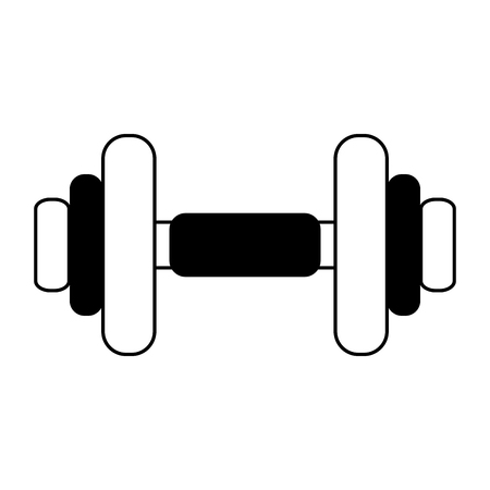 weight lifting icon image vector illustration design  black and whiteのイラスト素材