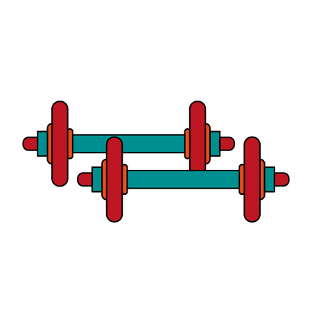 dumbbell exercise equipment icon image vector illustration designのイラスト素材