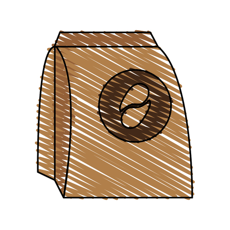 bag of coffee related icon image vector illustration design sketch styleのイラスト素材