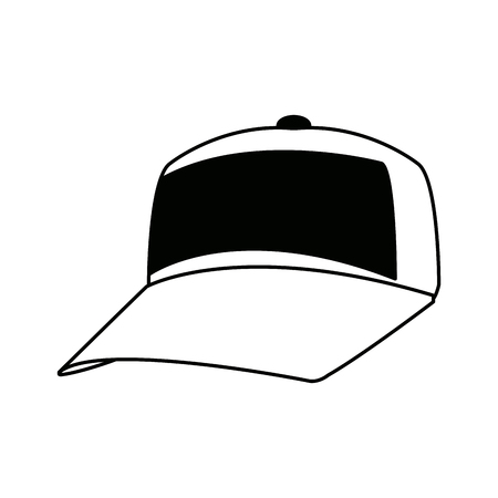 baseball cap sport fashion clothing head vector illustrationのイラスト素材