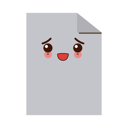 document paper office object supply icon vector illustrationのイラスト素材