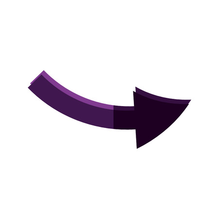 outline arrow direction zig zag design vector illustrationのイラスト素材