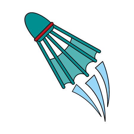 shuttlecock badminton sport icon image vector illustration designのイラスト素材