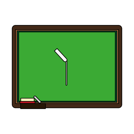 chalk board with school supply icon image vector illustration designのイラスト素材