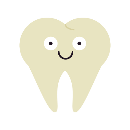 molar tooth healthcare related icon image cartoon character vector illustration designのイラスト素材