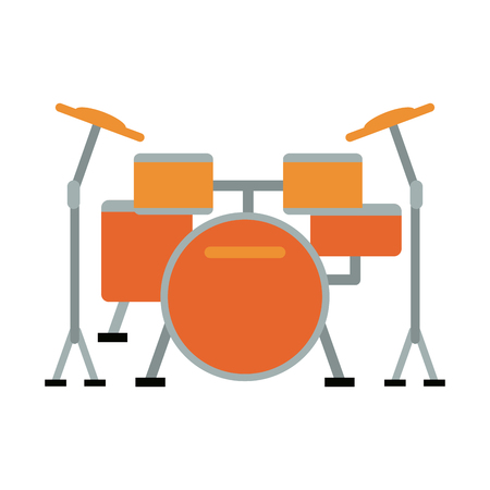 drum set musical instrument icon image vector illustration designのイラスト素材