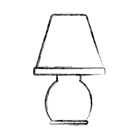 table lamp light electricity decoration style vector illustrationのイラスト素材