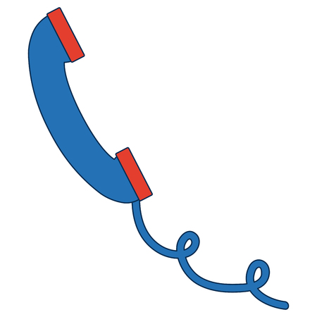 A telephone call service center communication support vector illustration.のイラスト素材
