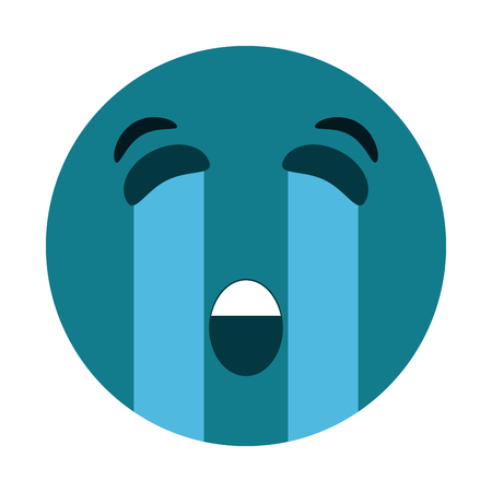 crying eyes emoji icon image vector illustration designのイラスト素材