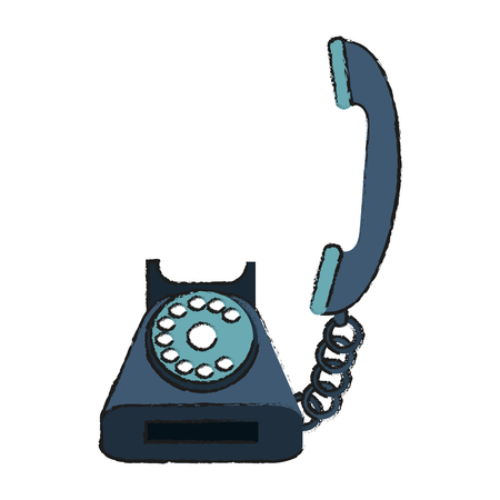 rotary telephone icon image vector illustration designのイラスト素材