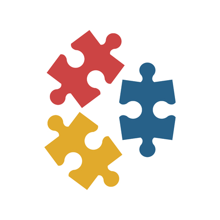 puzzle pieces icon image vector illustration designのイラスト素材