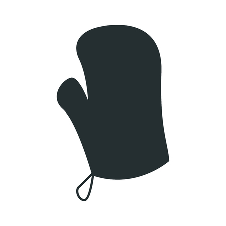 kitchen protective glove on white background vector illustrationのイラスト素材