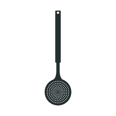 skimmer tool cooking kitchen icon vector illustrationのイラスト素材