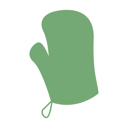 kitchen protective glove on white background vector illustrationのイラスト素材