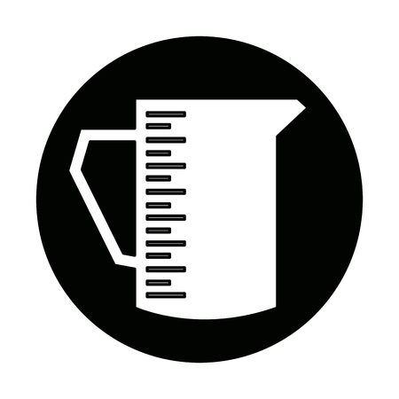 pitcher kitchenware cooking utensil handle empty vector illustrationのイラスト素材