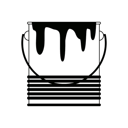 paint bucket color repair symbol vector illustratioのイラスト素材