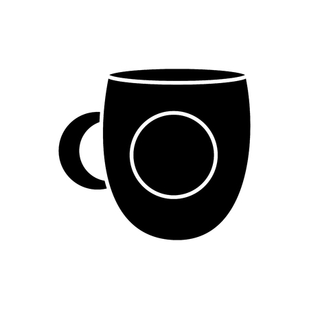 coffee cup ceramic object kitchen vector illustrationのイラスト素材