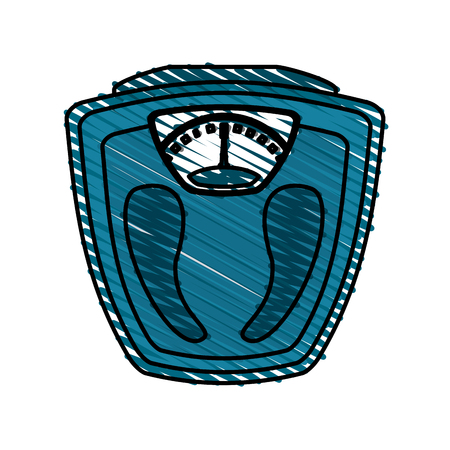 Colorful doodle scale over white background vector illustrationのイラスト素材