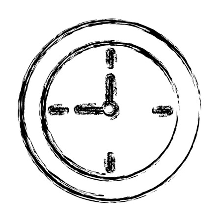 round clock time hour decoration element vector illustrationのイラスト素材