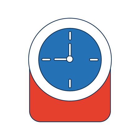 round clock time hour decoration element vector illustrationのイラスト素材