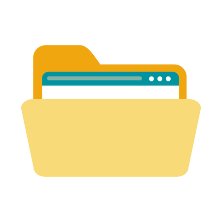 file folder icon image vector illustration designのイラスト素材