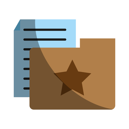 folder with file or text document icon image vector illustration designのイラスト素材
