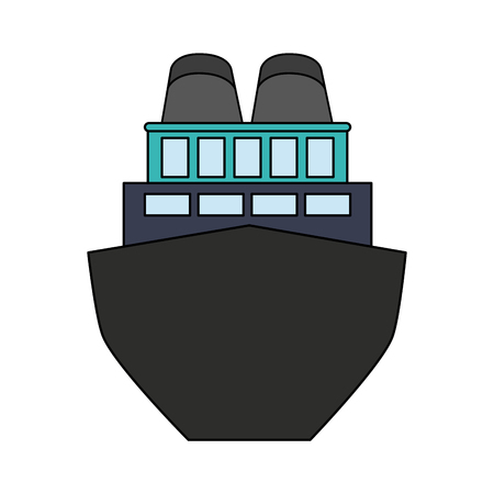 cargo ship icon image vector illustration designのイラスト素材