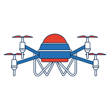 Drone technology unmanned aerial vehicle icon vector illustrationのイラスト素材