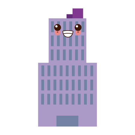 skyscraper building tower city business architecture apartment and office vector illustrationのイラスト素材