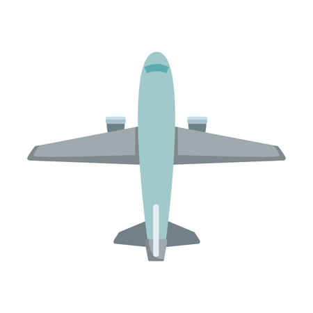 commercial air shipping service delivery transportation company vector illustrationのイラスト素材