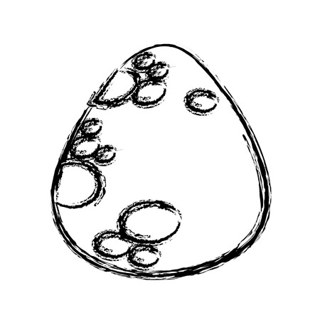 asteroid meteorite rock space orbiting vector illustrationのイラスト素材