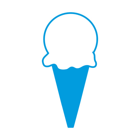 ice cream sweet cold frozen dessert icon vector illustrationのイラスト素材