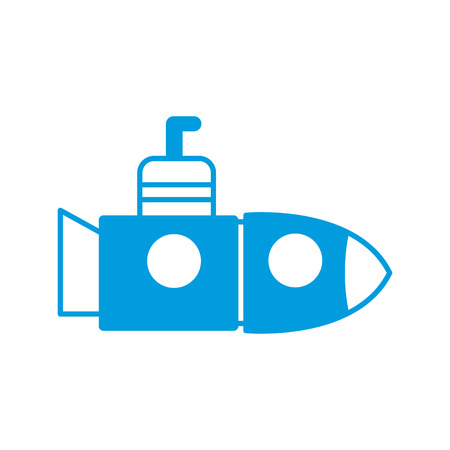 submarine with periscope underwater boat vector illustrationのイラスト素材