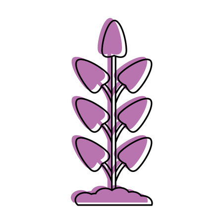 potted plant icon image vector illustration design  purple colorのイラスト素材