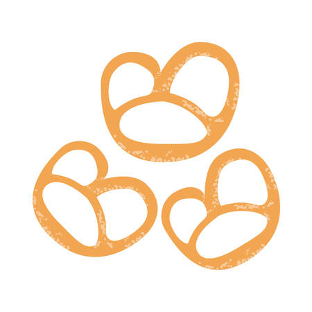 pretzels pastry icon image vector illustration designのイラスト素材